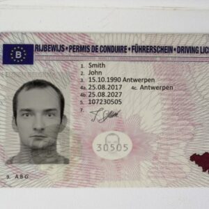 Belgian’s Driver License