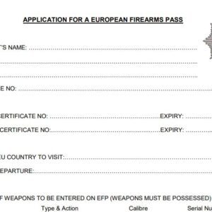 Belgium Gun license