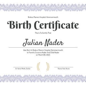 Birth Certificates