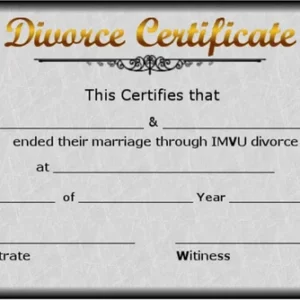 EU divorce certificates